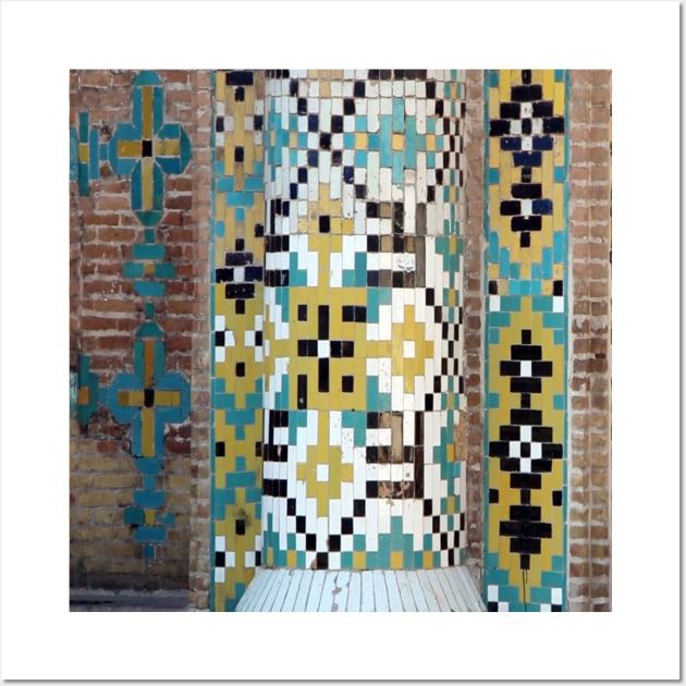middle east tile art mosaic Wall Art by Hadigheh-art